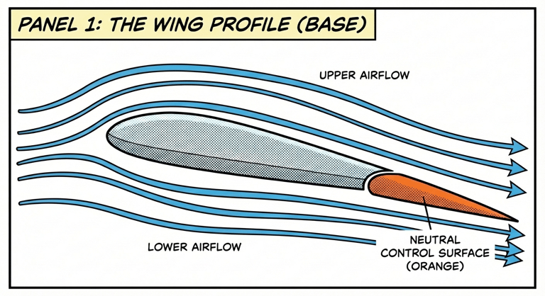 a cartoonish looking drawing of a wing wing