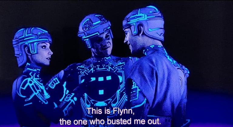 Tron - Yori, Tron, and Flynn