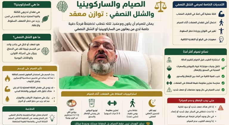 اكتشف التوازن المعقد بين الصيام، الساركوبينيا (فقدان العضلات)، والشلل النصفي. تعرف على كيفية تحقيق أ