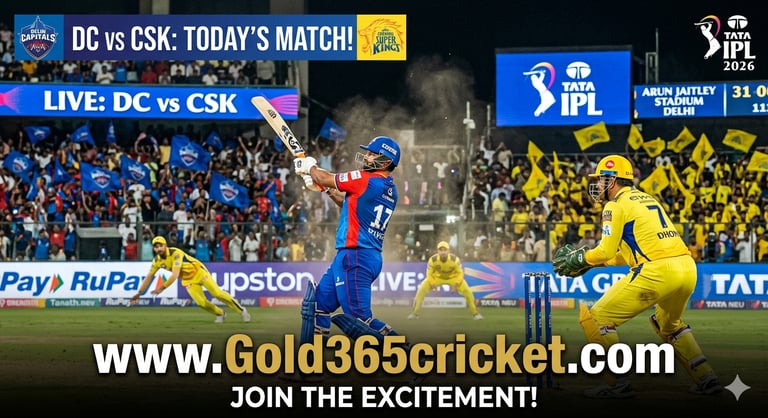 Gold365 DC VS CSK