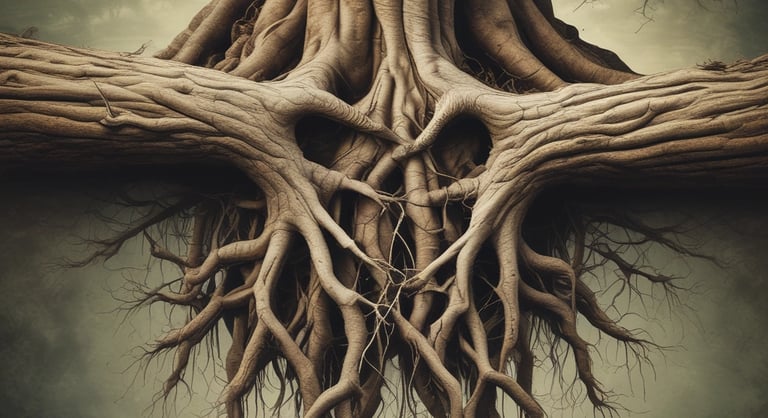 A cross-section of tree roots showing the foundation of internal security in recovery & safety.