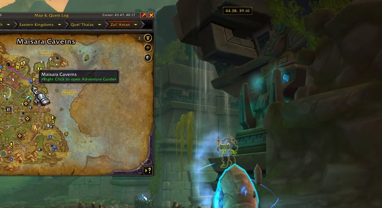 Maisara Caverns entrance, location, wow, midnight, wowprimer, midnight mythic season1