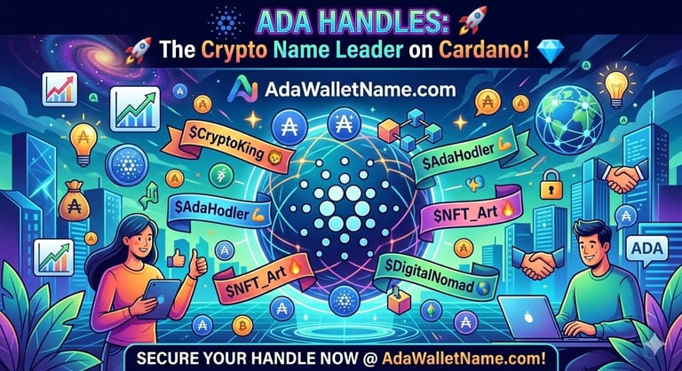 The Crypto Name Leader in the Cardano Blockchain