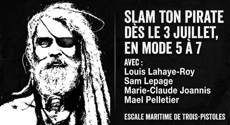 Affiche de l'événement Slam Ton Pirate du 3 juillet 2026