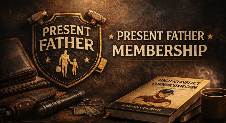 Present Father Membership support for fathers navigating high conflict situations