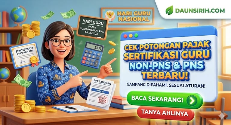 potongan pajak sertifikasi guru non pns
