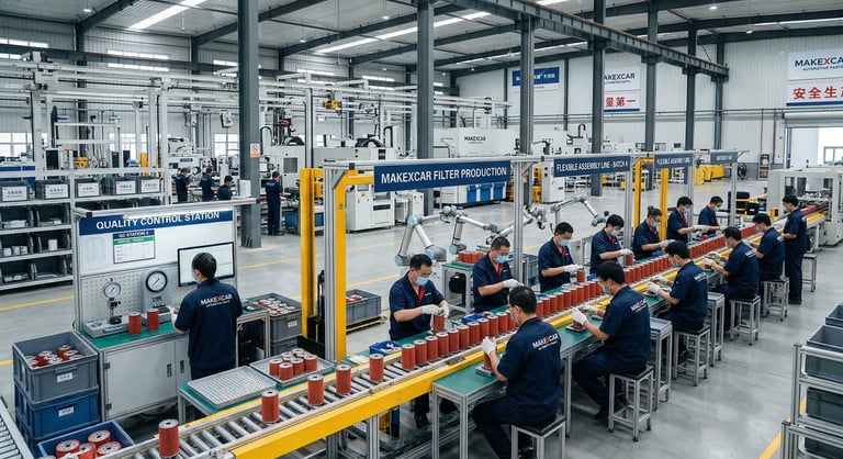 Makexcar factory production line showing flexible manufacturing capability for small batch orders