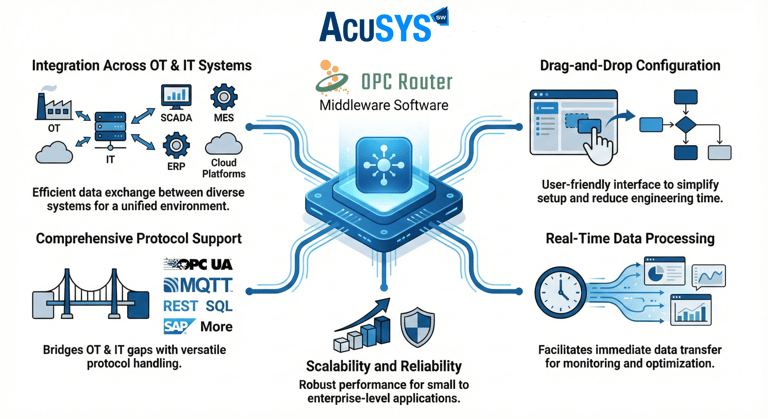 OPC Router, industrial automation, SAP, ERP, Rest