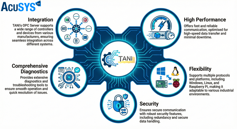 TANI for industrial data transfer between OT & IT via  OPC