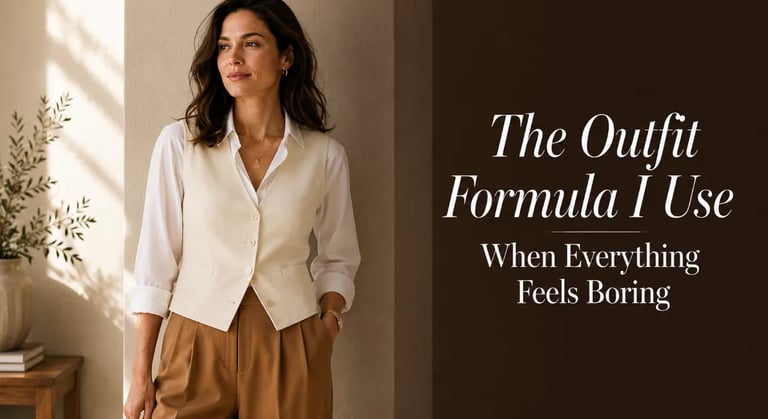 office wardrobe essentials — the outfit formula women use when everything feels boring.