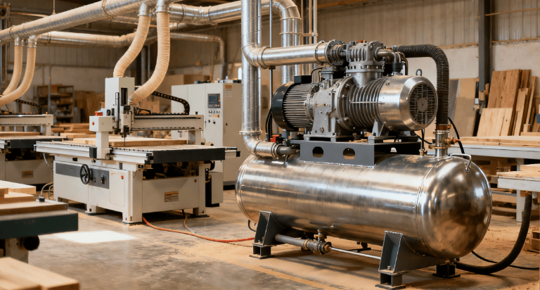 AIR compressor application of Medium factories or woodworking  | wemano