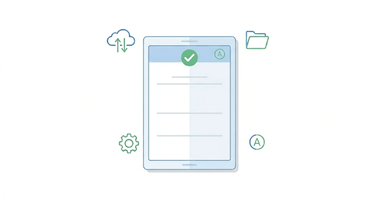 Ilustração de documento digital representando termos de uso em um site de viagens.