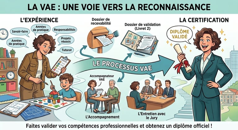 VAE EXPERT - Marie Aubertin - Le parcours de l'Accompagnement VAE en Alsace