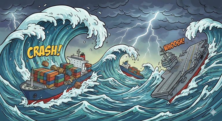 Moon causing havoc with waves