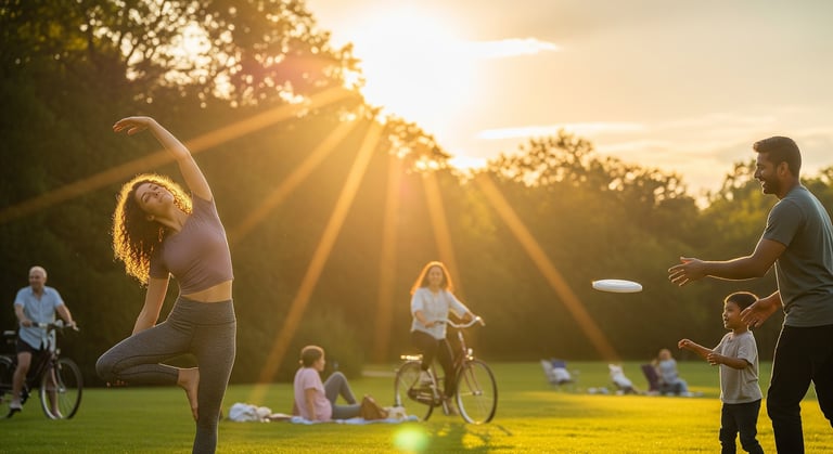 a woman is playing frisbee golf in the sun