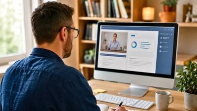Exercício de interpretação de texto em inglês sobre cursos online e educação moderna.