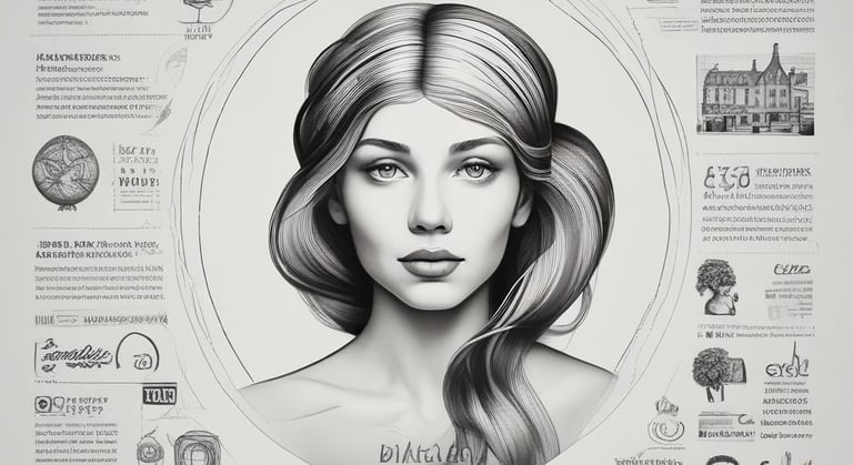 A team brainstorming session with diverse professionals discussing marketing strategies and visual concepts.