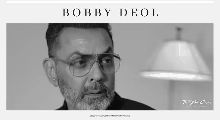 Bobb deol | Artist Management | he Kabir Company Delhi