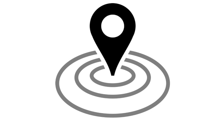 cône de localisation symbolisant la proximité avec vos futurs clients grâce à planeo digital.