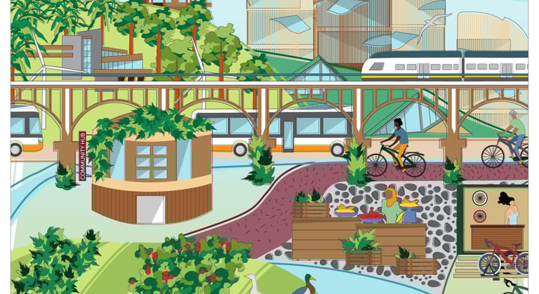 Visualisaties van toekomstvisies circulaire economie – grafisch ontwerp Utrecht