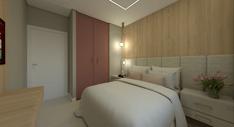 Suite rosa - projeto Milena Spindler arquiteta