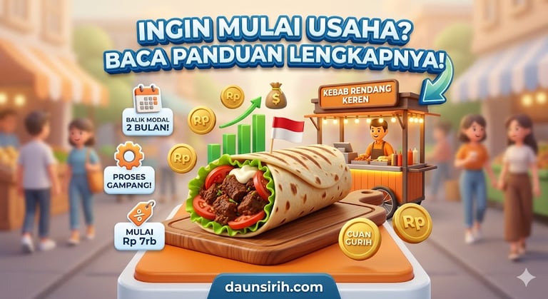bisnis kebab rendang modal kecil