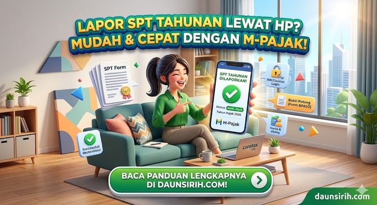 cara lapor spt tahunan lewat hp