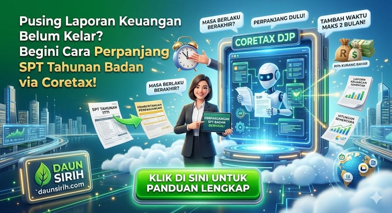 cara perpanjang spt tahunan badan coretax