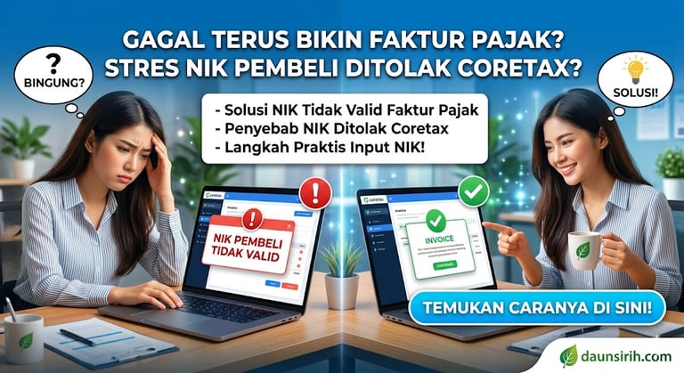 solusi nik tidak valid faktur pajak