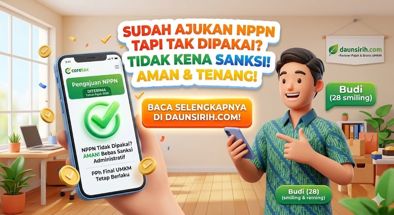 sudah daftar nppn tidak dipakai