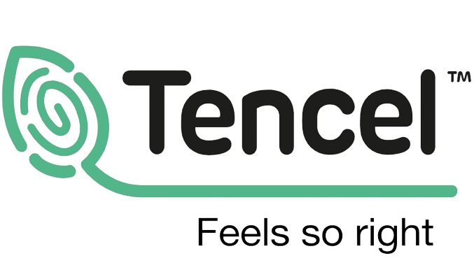 a logo for tencel - providing sustainability in fashion