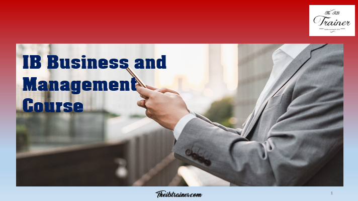 TheIBtrainer.com IB Business and Management Course Cover sample