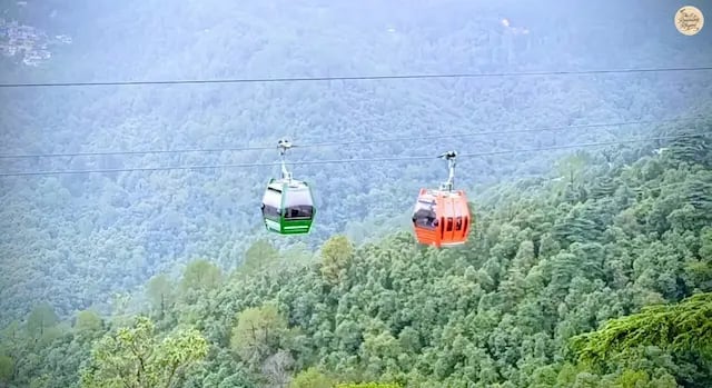 Mcleodganj Dharamshala Skyway ropeway cable car.