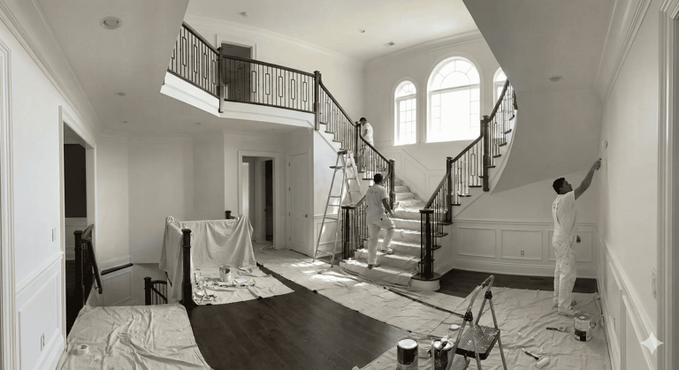 painted foyer walls ceiling