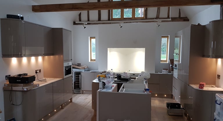 Barn Kitchen electrical install