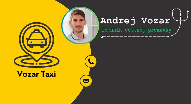 Osobny šofer taxi vodič