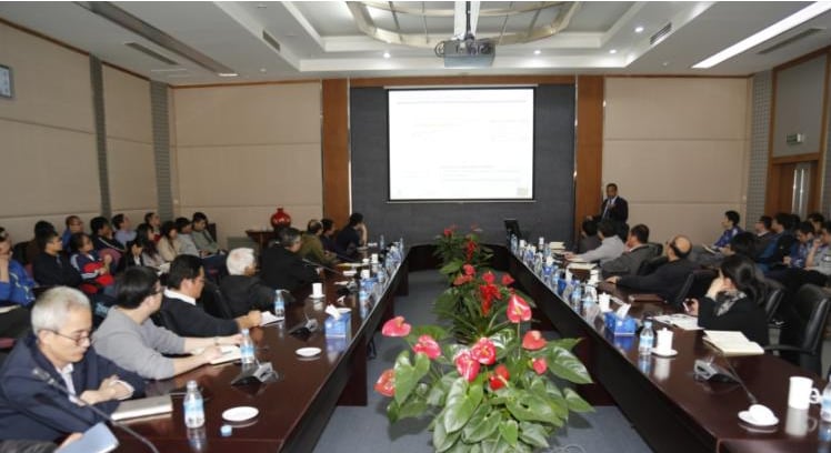 This is a training session on semiconductors by Patrick Cyril Fernandezin China