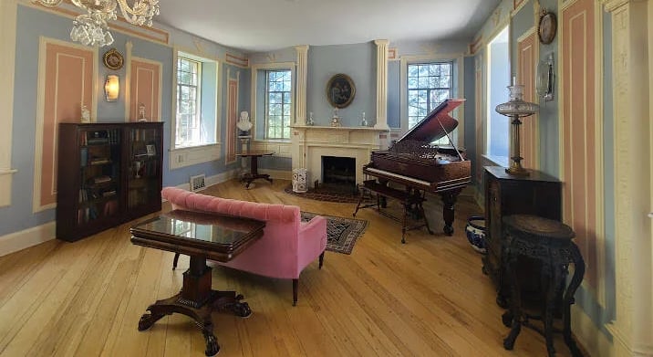 Huntsville, AL - William's lavish mountain in the parlor at Burritt on the Mountain