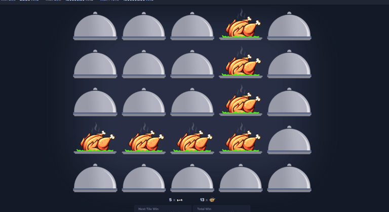 Mystake juego del pollo elegir casillas