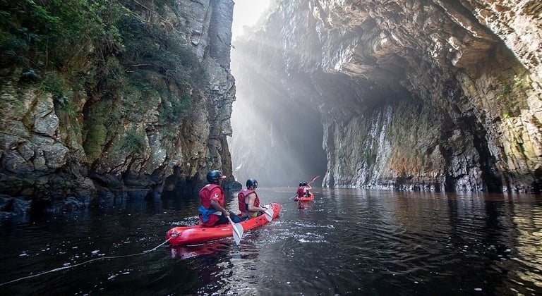 kayaking at Storms River gorge