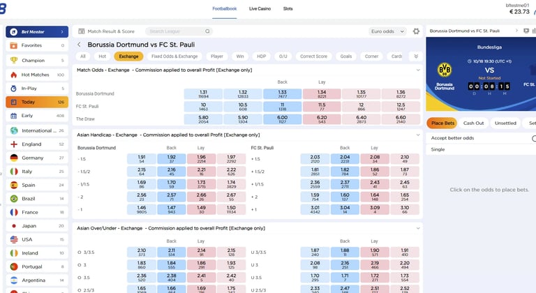 198 Exchange registo conta abrir betfair