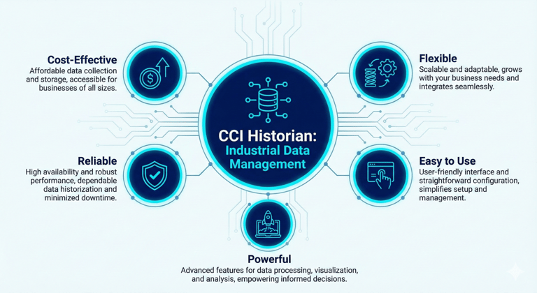 CCI Historian, control consulting, data historian, analysis, batch plots, trends, graphs