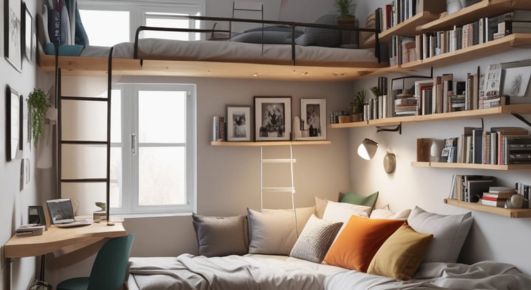 Studentský pokoj se sedačkou