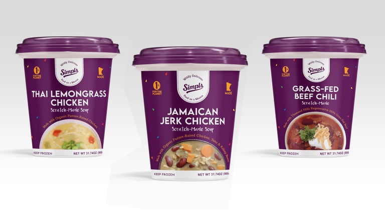 Scratch made meals food packaging design label