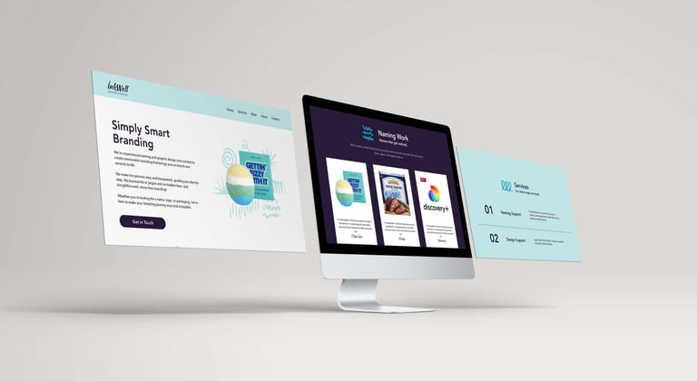 Main Website Screens for a website redesign