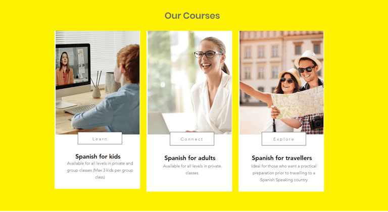 Website Hablo Espanol - Spanish Lessons in Dubai 