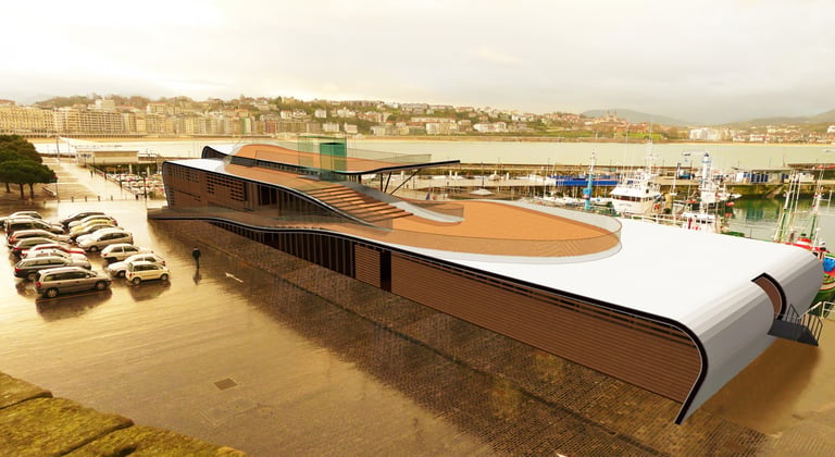 Proyecto Portaviones Puerto Donostia GURBAIN arquitectura