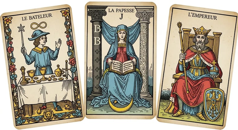 Cartas de Tarot, antigua representación de naipes