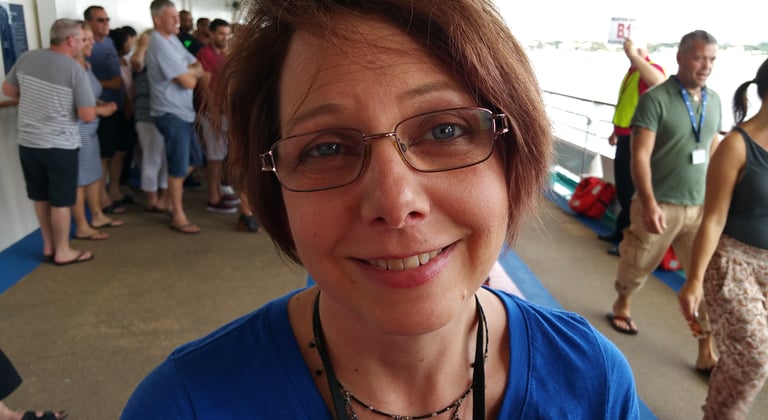 Lady Michelle at Muster on Independence of The Seas