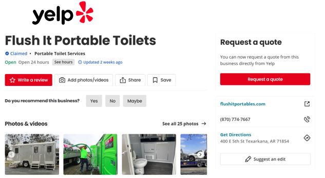 porta john rentals Hot Springs 